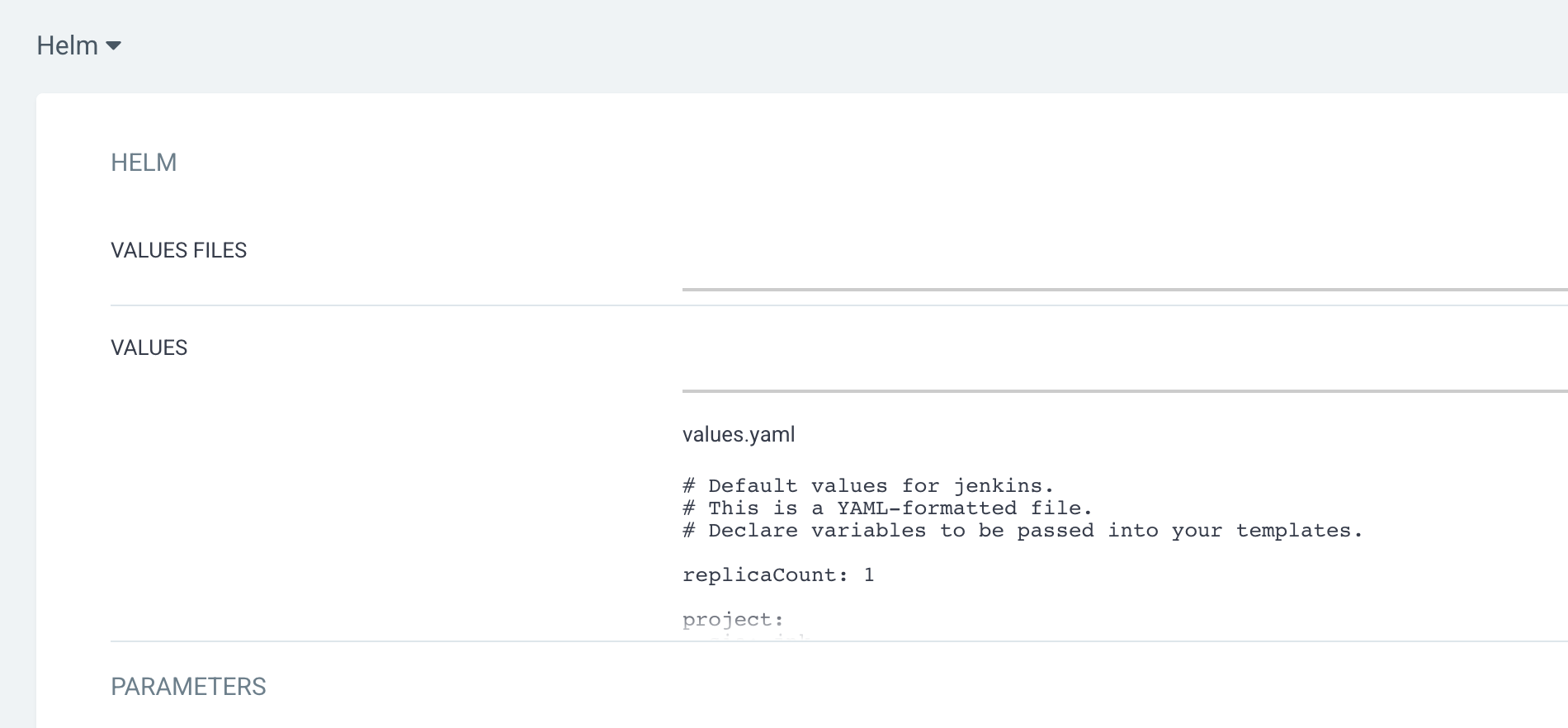 Argo CD Application with Helm