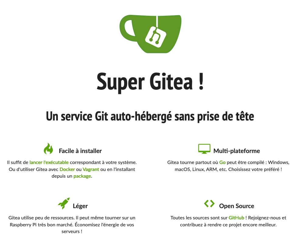 Gitea home