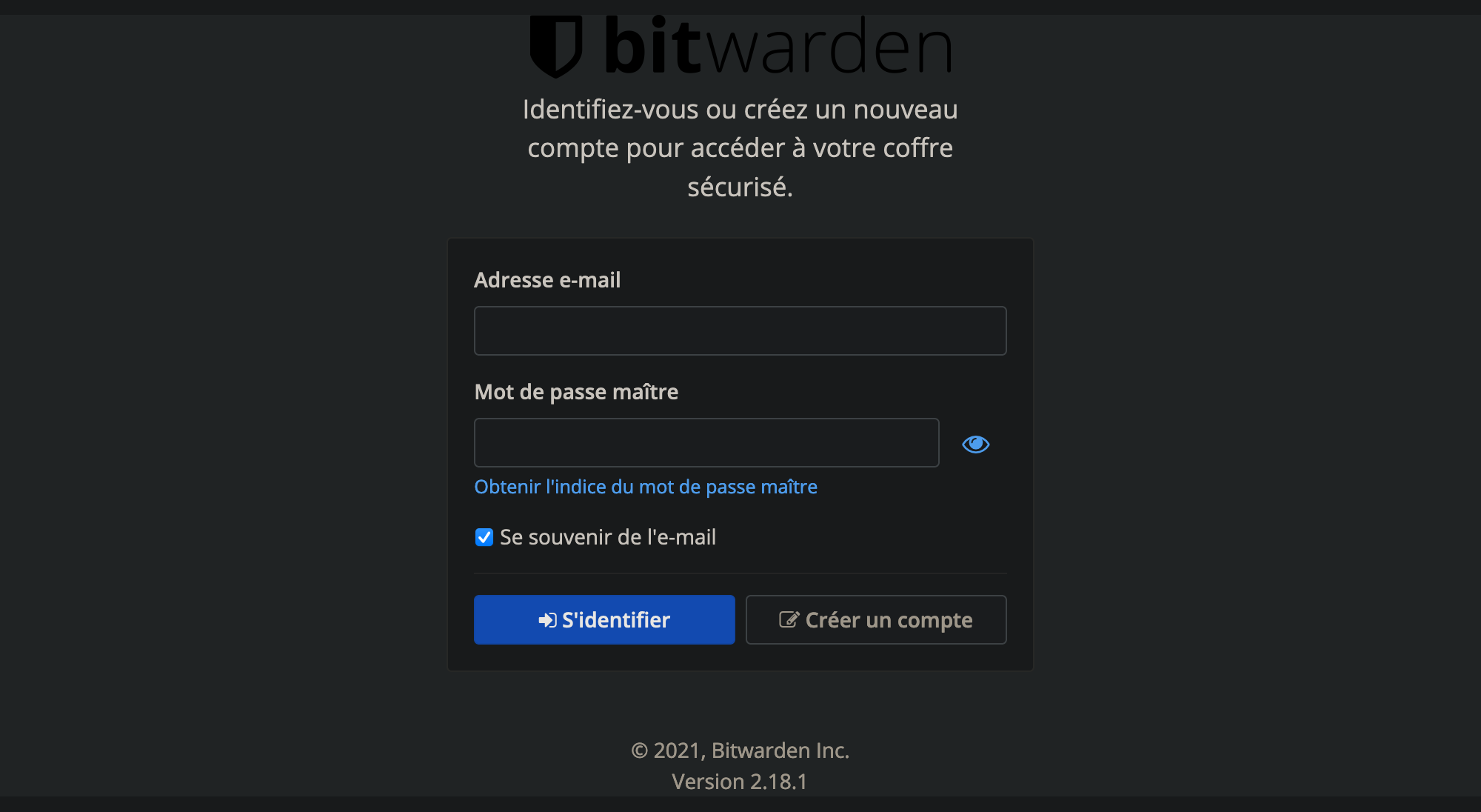 Bitwarden service up
